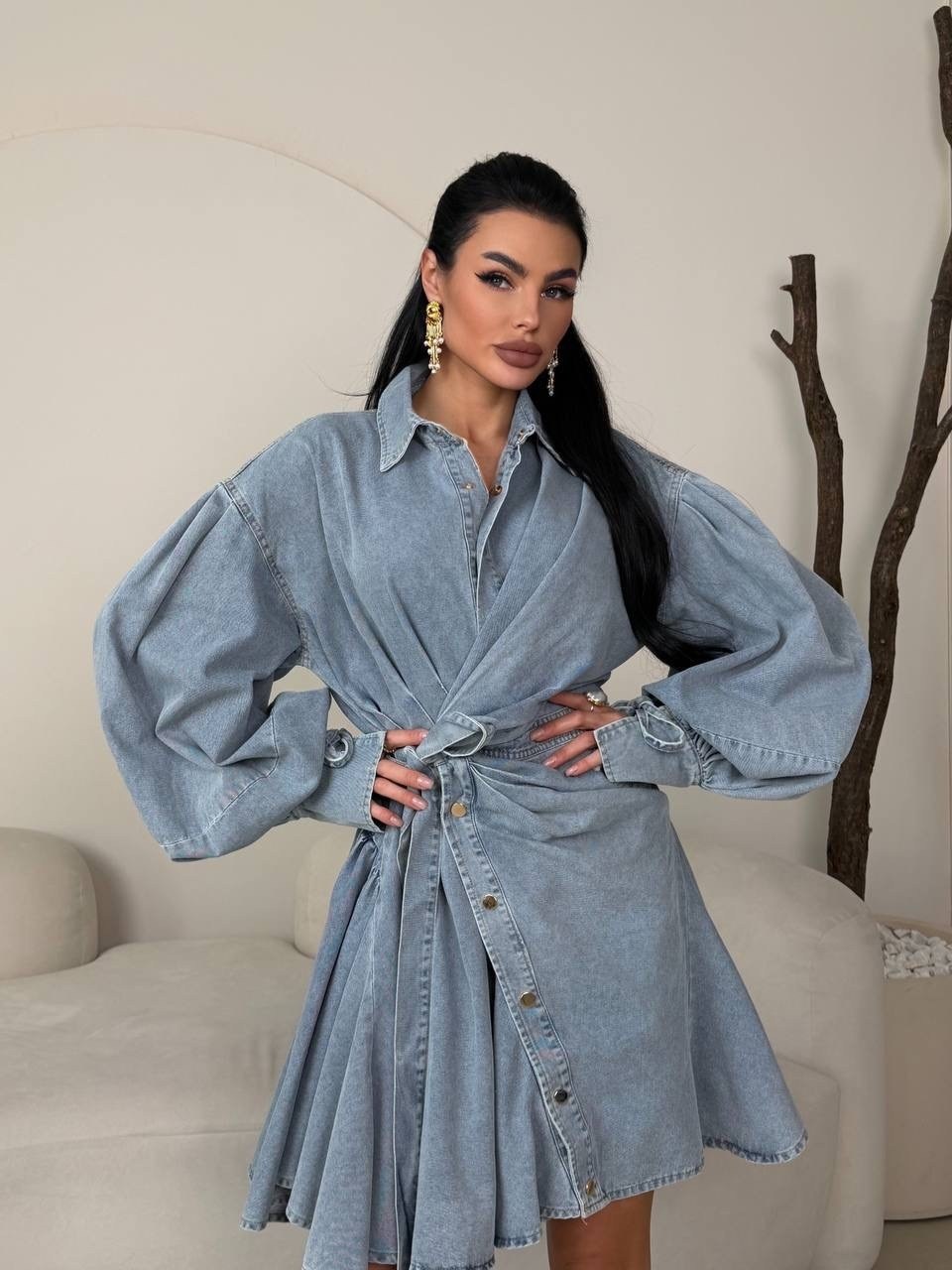 джинсовое платье,женское джинсовое платье,джинсовое платье рубашка,джинсовое платье-рубашка в стиле карго,джинсовое платье карго