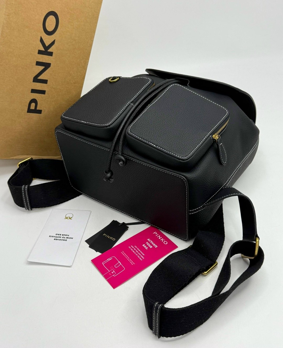 рюкзак pinko,рюкзак женский pinko,рюкзак женский pinko love recycled чёрный,рюкзак пинко,рюкзак женский