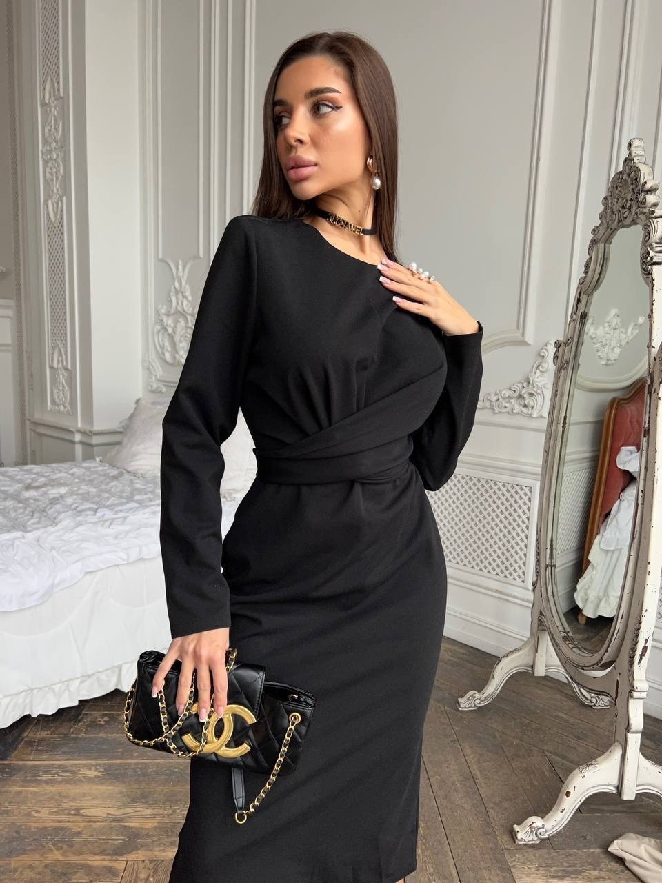 приталенное платье,вечернее миди платье,женское платье,миди платье,женское платье с запахом