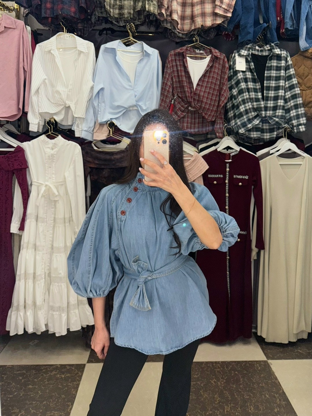 джинсовая блузка,женская джинсовая рубашка,блузка модная,джинсовая платье,женская джинсовая блузка