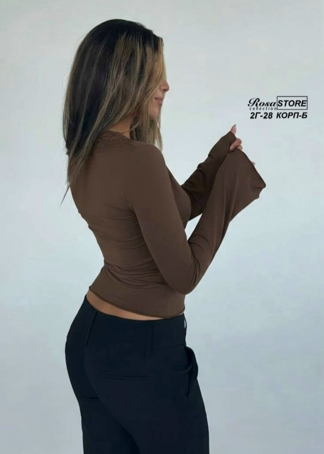 женский кружевной топ с v-образным вырезом и длинным рукавом,одежда стили,стильные наряды,майка с кружевом