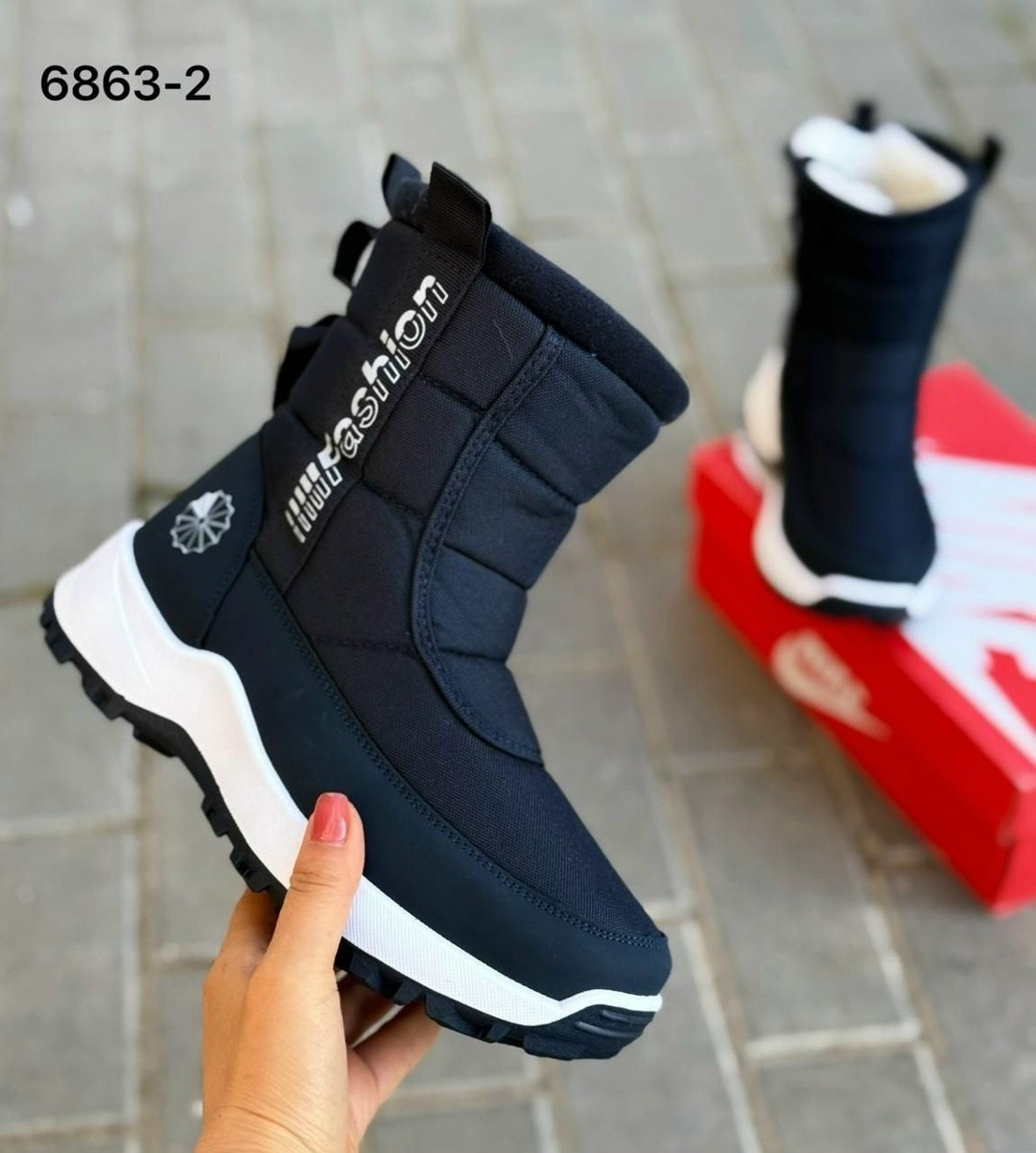 женские дутики 2265-4 черные,дутики,,дутики женские,дутики gogc