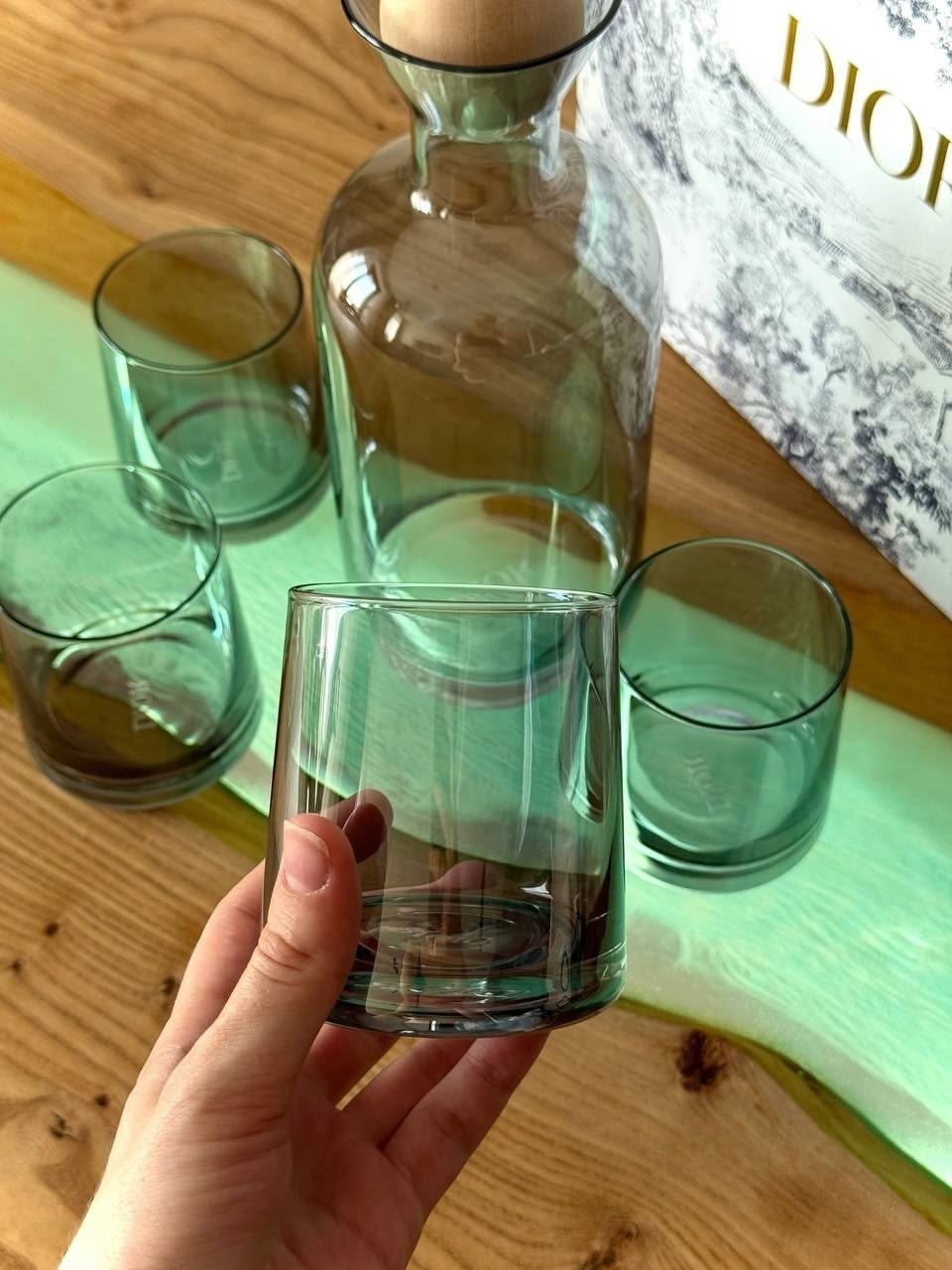стеклянный набор для соков с графином,посуда для сервировки,стеклянный графин,посуда для напитков,набор графин