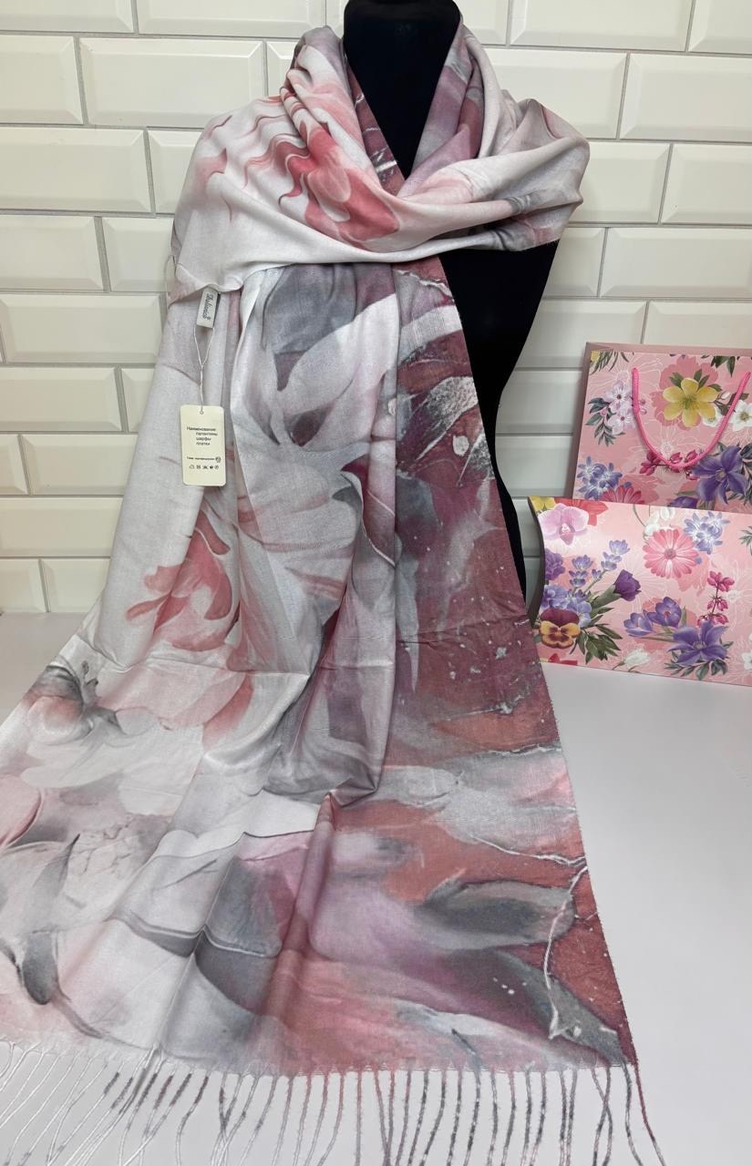 палантин женский,палантин,шарфы и платки,палантин женский с цветочным рисунком 180*90 см арт. 1136379,палантины для женщин