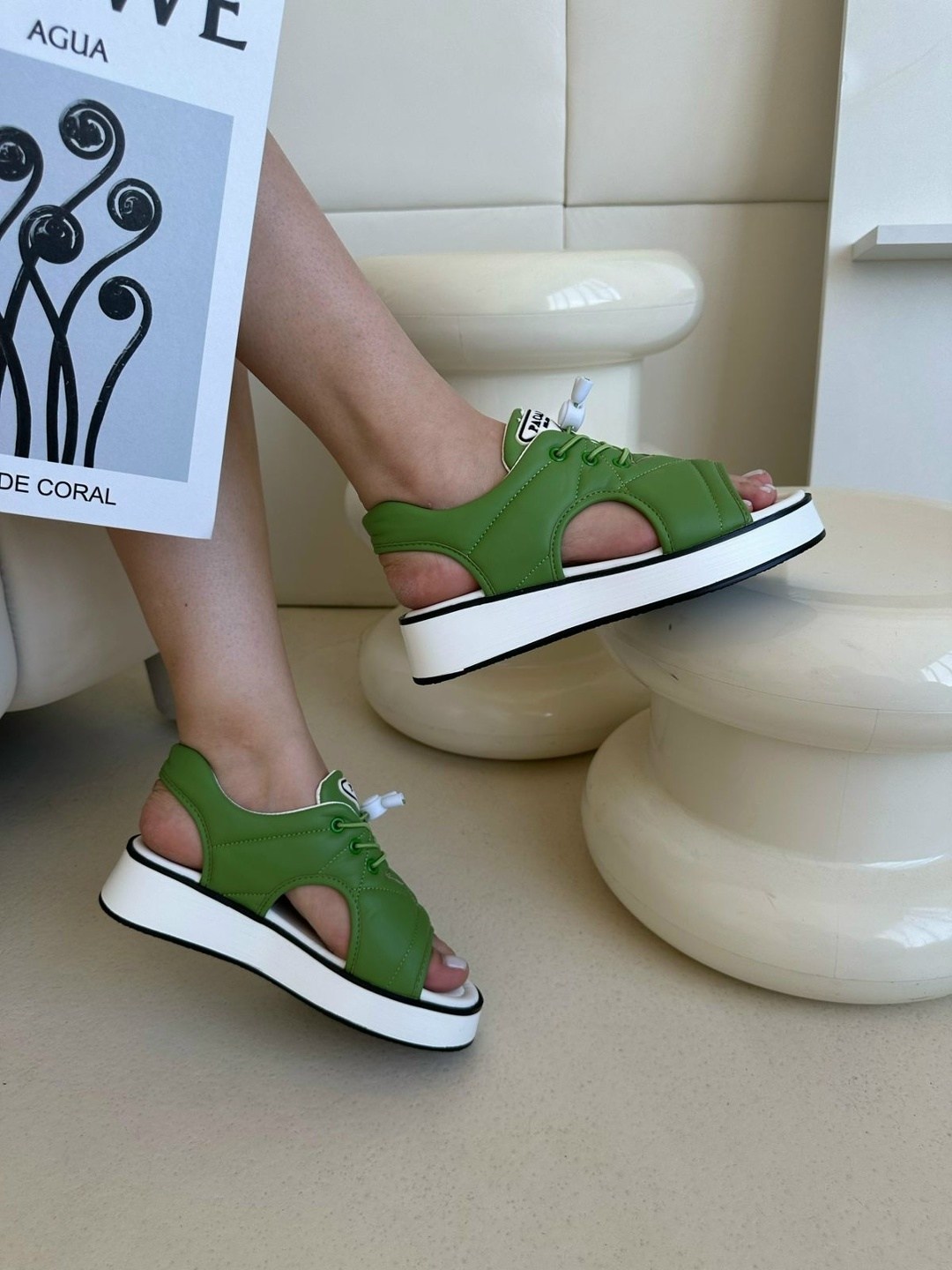 босоножки эко,женские босоножки,босоножки зеленые,,босоножки на платформе