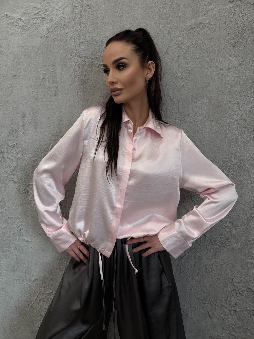 рубашка женская атласная с длинным рукавом,рубашка женская,блуза с завязками,белая атласная рубашка,шелковая рубашка атласная bluza shop