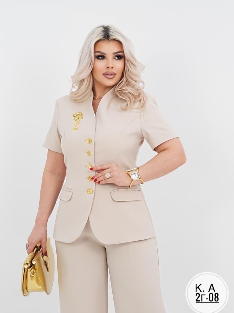 жакет элит мода,летние брючные костюмы,брючный костюм тэнси 392 бежевый двойка,брючный костюм beautiful&free 6312 бежевый двойка,женские брючные костюмы
