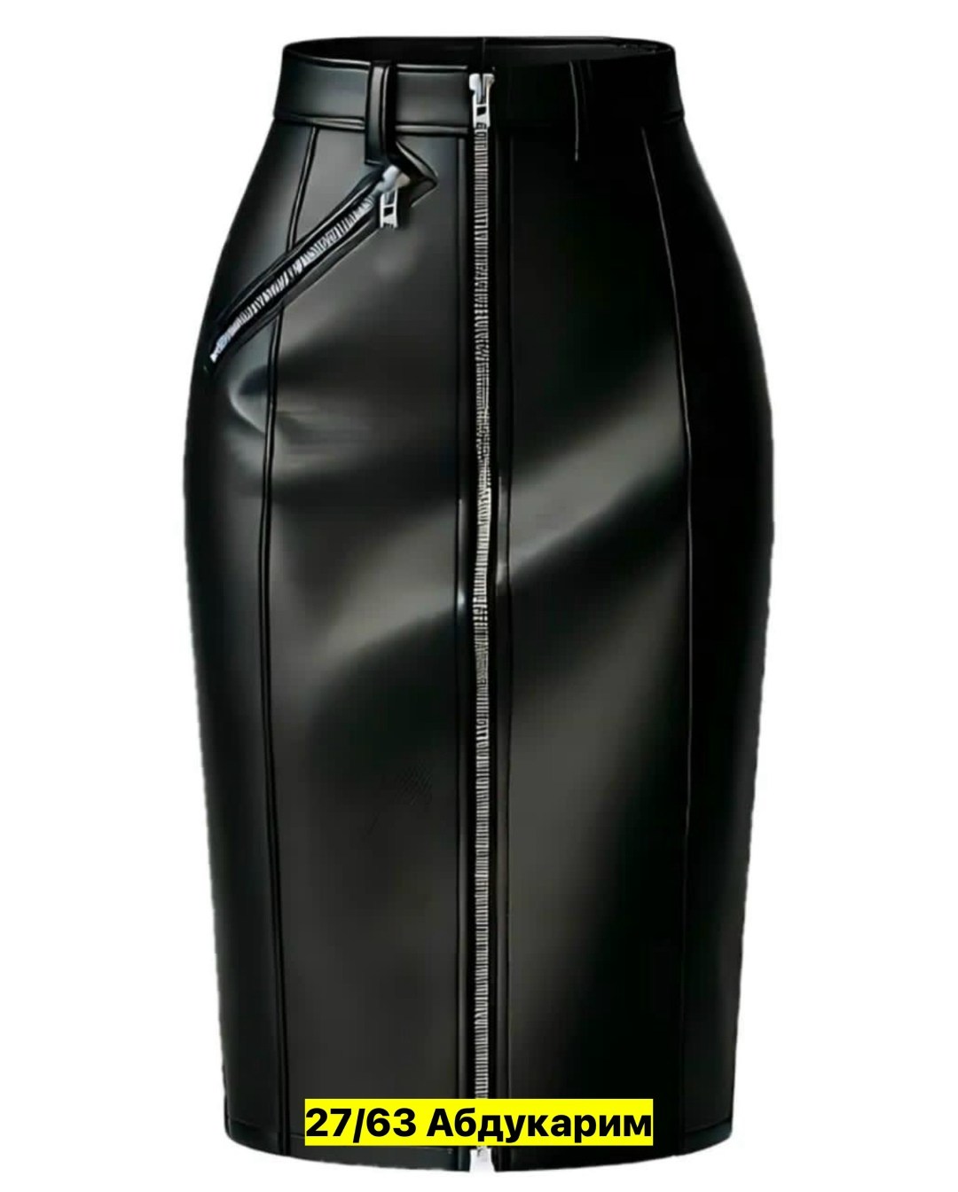 юбка из экокожи,юбка кожаная офисная,юбка кожаная,кожаная юбка с молнией спереди,юбка карандаш кожаная