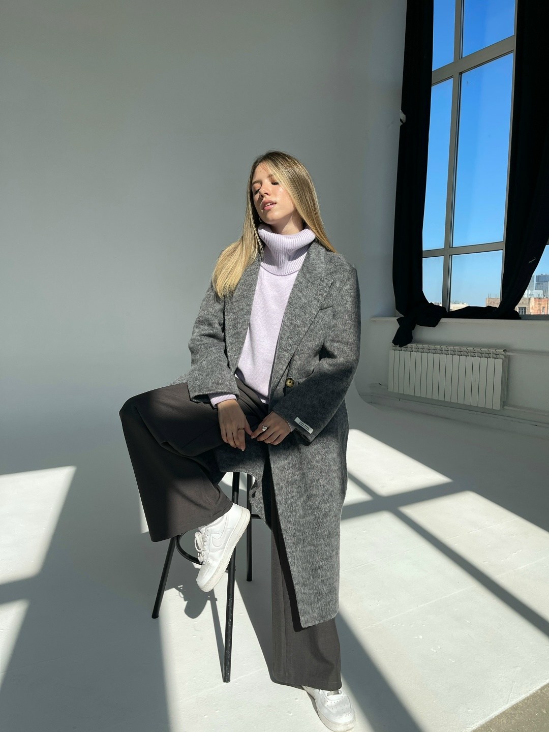 пальто серое,пальто шерстяное женское,пальто длинное демисезонное оверсайз,серые женские пальто,пальто rivoli 1044 серый