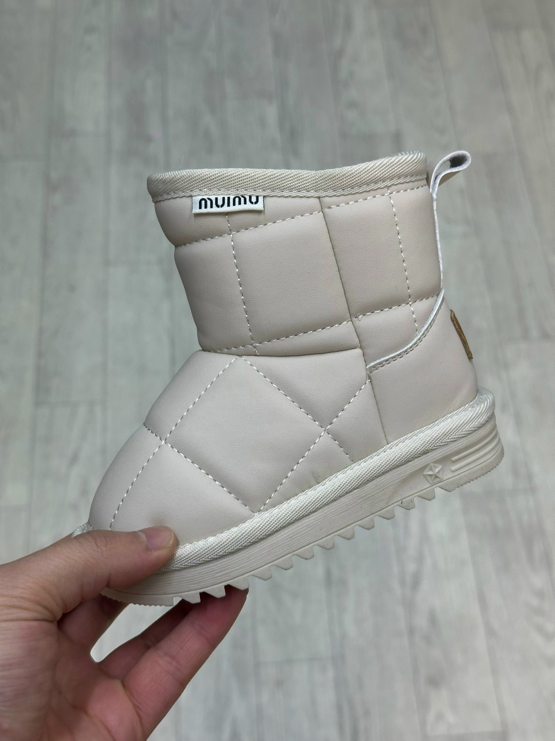 ,дутики,женские дутики зима f1989-13 бежевые,зимние дутики женские,детские угги для девочки