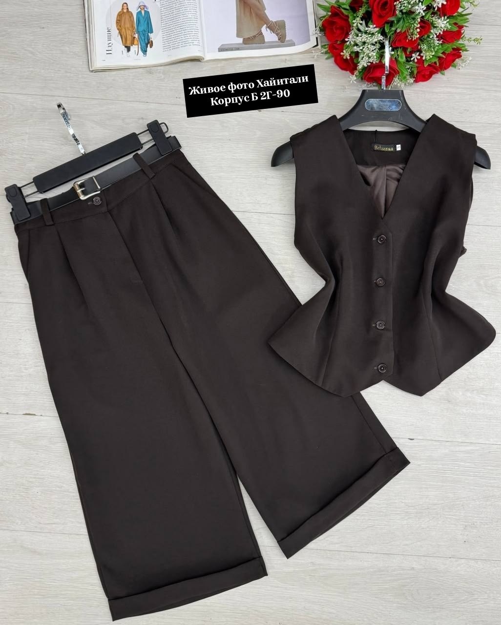 костюм двойка женская,жилет классический костюмный шорты вероника цвет черный,костюм двойка,женские костюмы,жилет черный