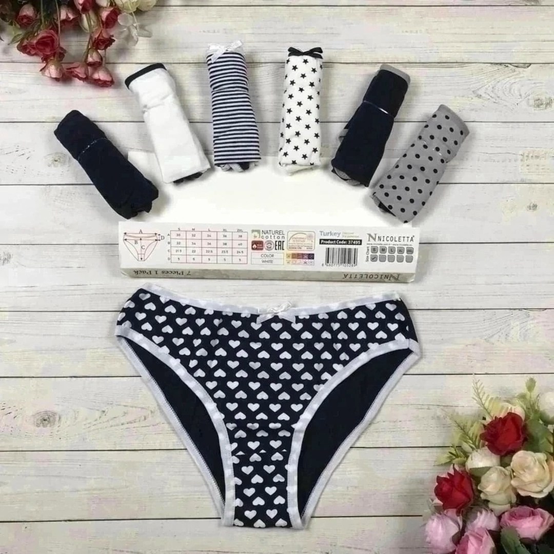 комплект трусов слипы nicoletta для женщин, 7 шт,комплект трусов слипы donella для женщин 5 шт,комплект трусов слипы dailuxian базовая 5 шт,трусы женские набор 7шт слипы nicoletta,комплект трусов слип