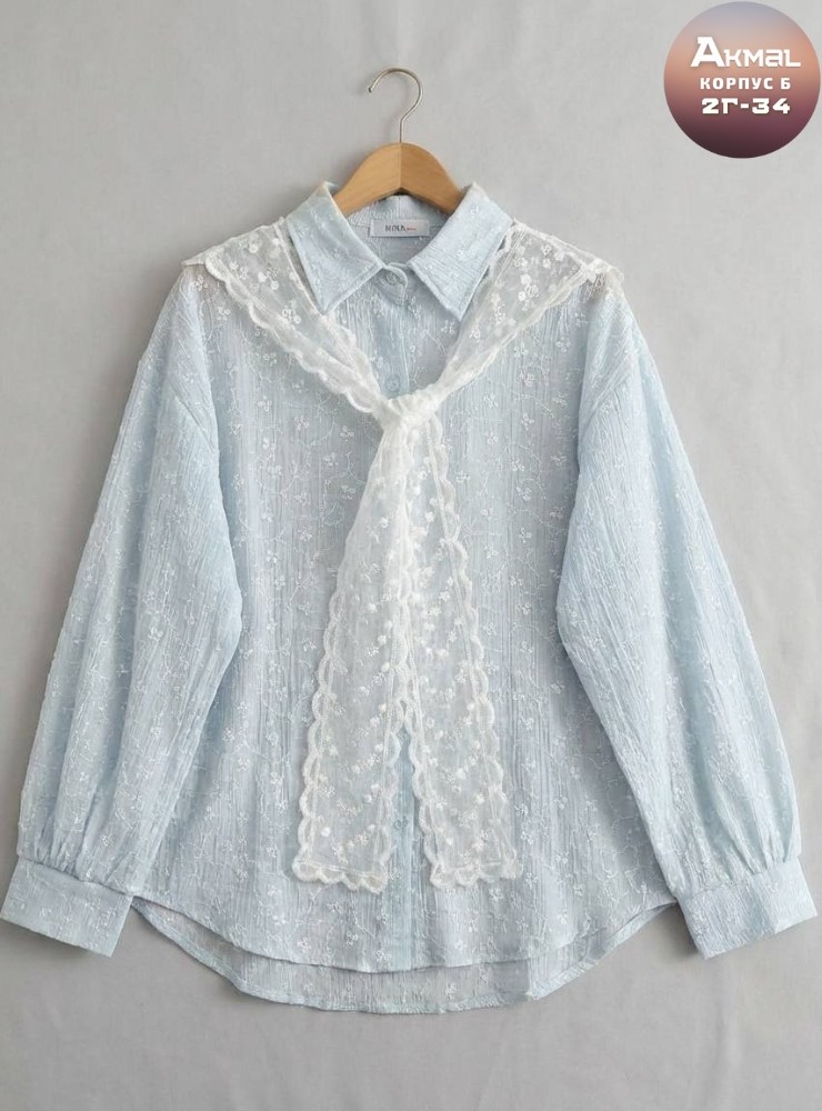 рубашка женская,модные блузы,рубашка блузка,женская блузка,блузка голубая
