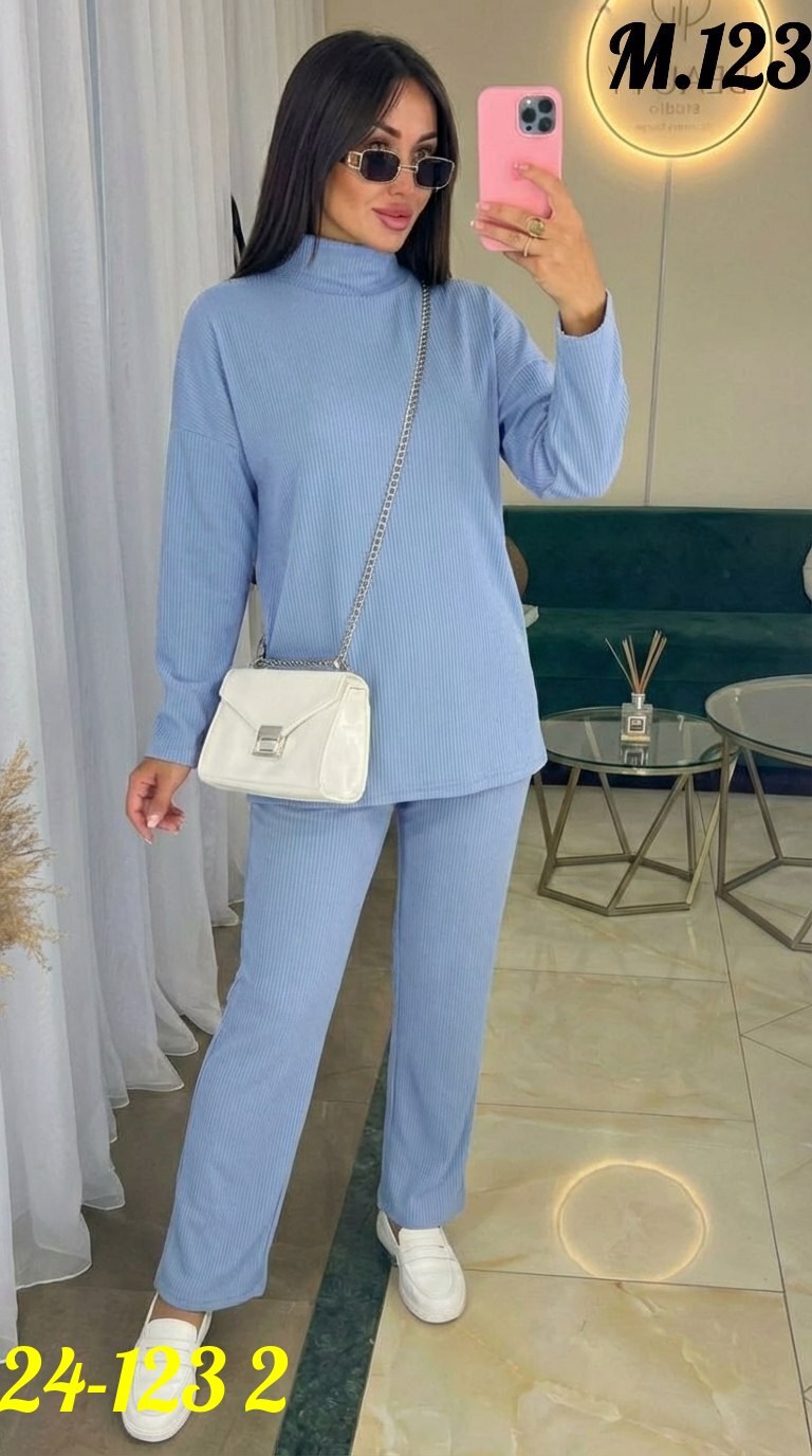 костюм женский: водолазка и штаны (one size) 42-48 арт. 1325753,костюм повседневный,трикотажные костюмы,женские костюмы,стильные костюмы