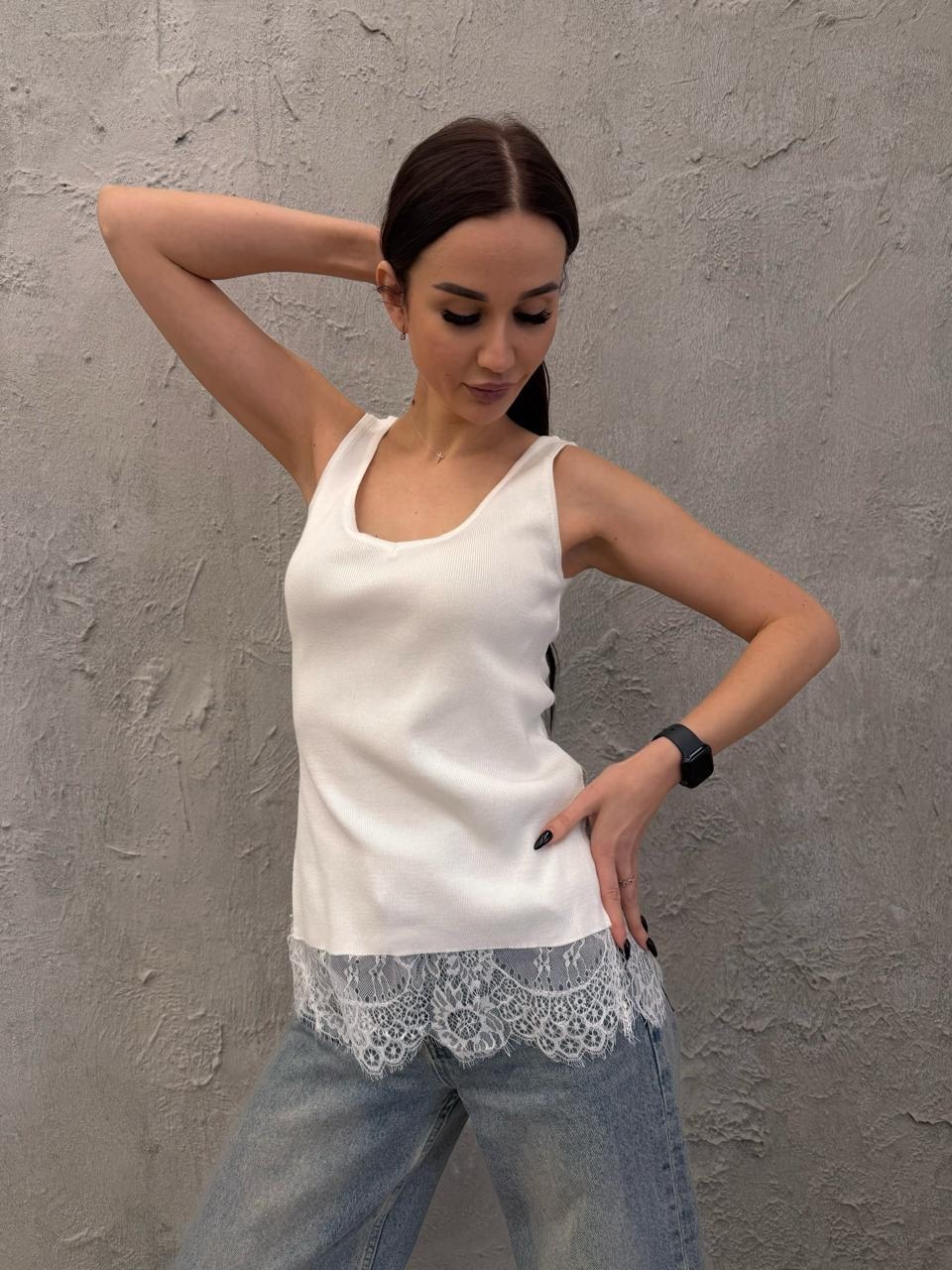 майка женская,майка с кружевами,бельевая майка,майка,трикотажная майка