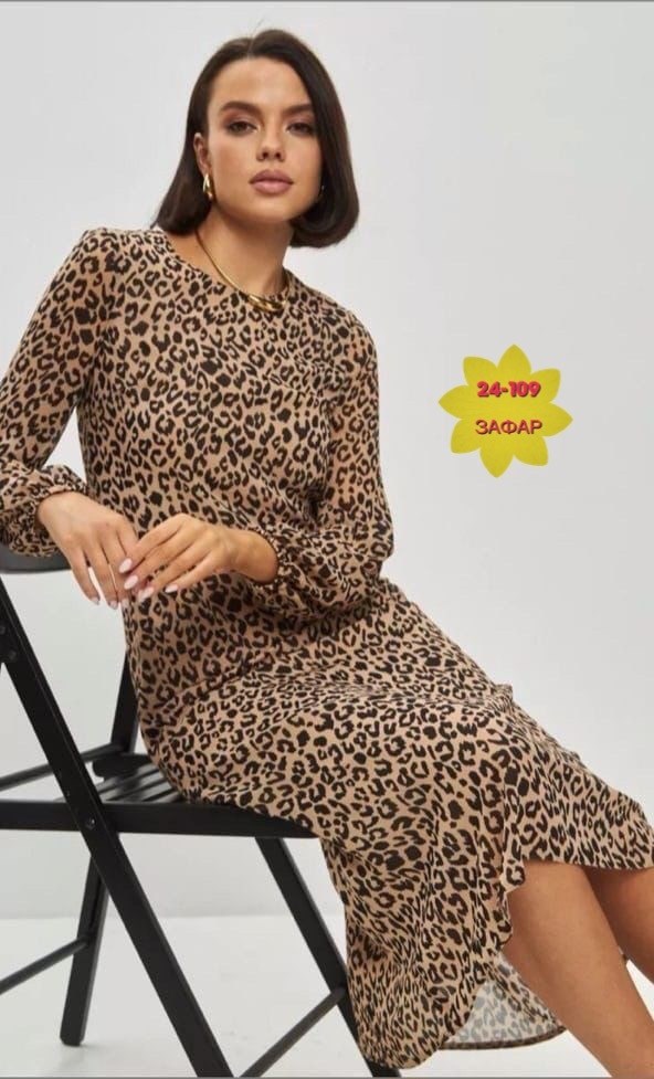платье миди леопардовое,шифоновое платье,платье длины миди,платье миди,женское платье