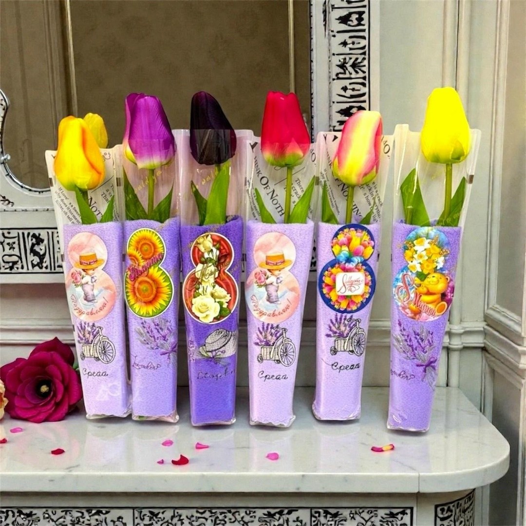 упаковка цветов,букет тюльпан,букет упаковка,букет,пакет для цветов