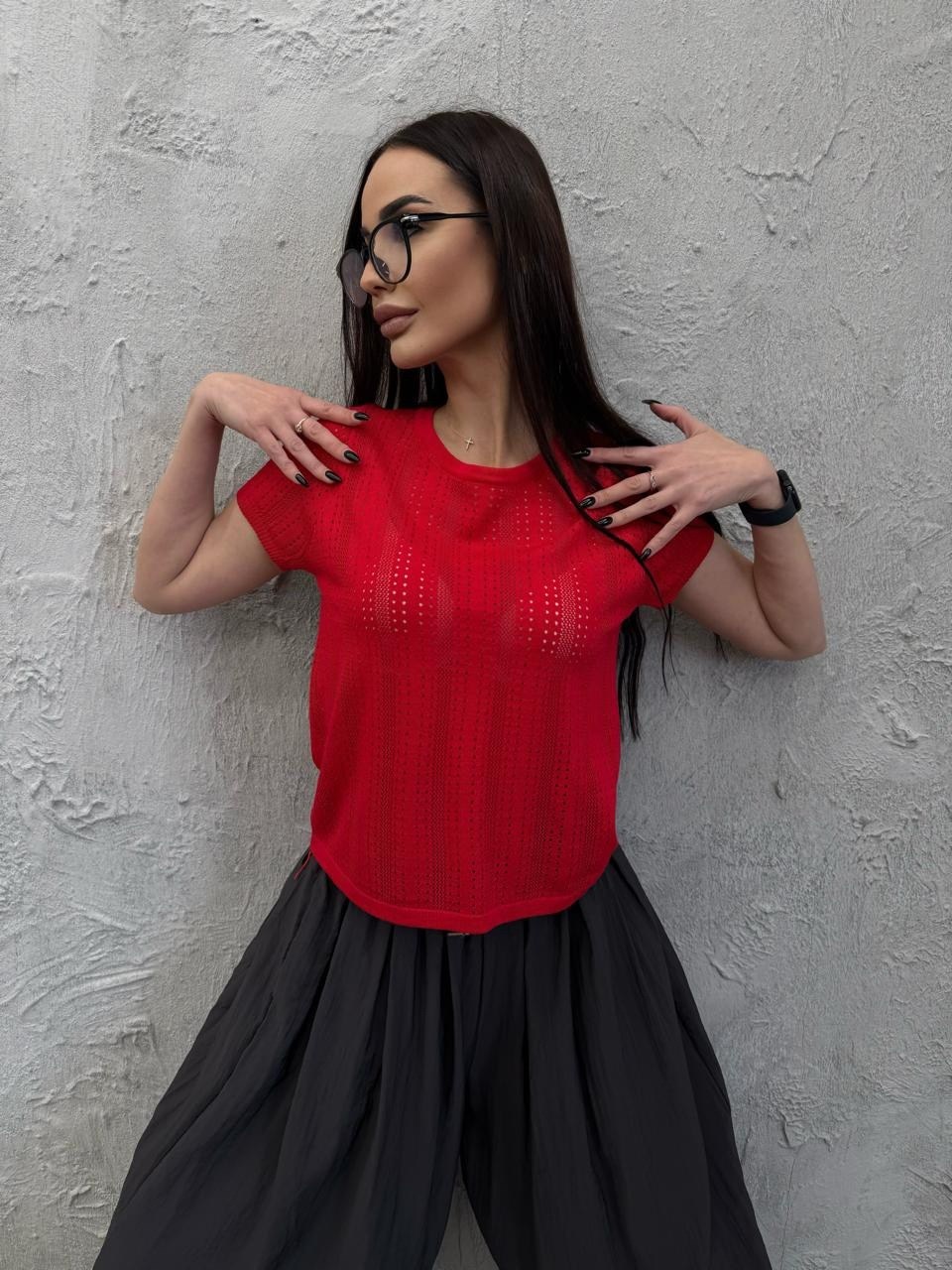 блузка вязаная,голубой джемпер,джемпер летний,кофта женская,блузка голубая