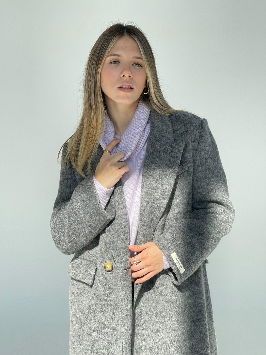 пальто серое,пальто шерстяное женское,пальто длинное демисезонное оверсайз,серые женские пальто,пальто rivoli 1044 серый