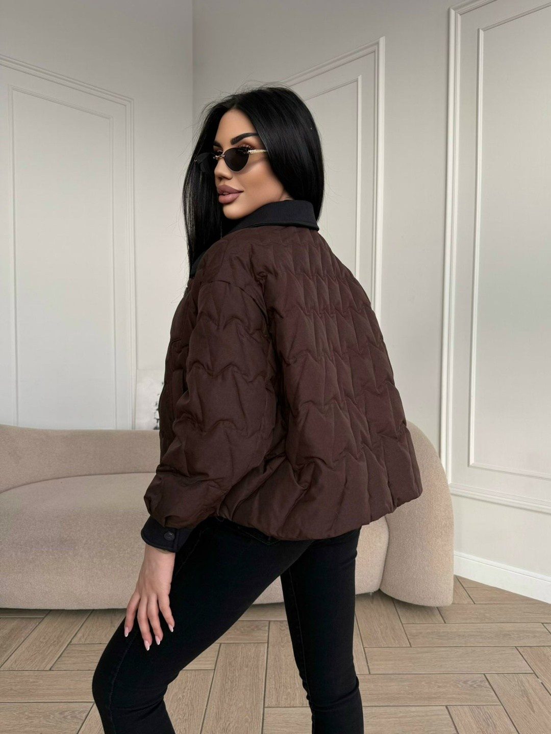 куртка женская,демисезонная куртка,стеганые куртки,куртка бомбер женский стеганый em&sima,куртка