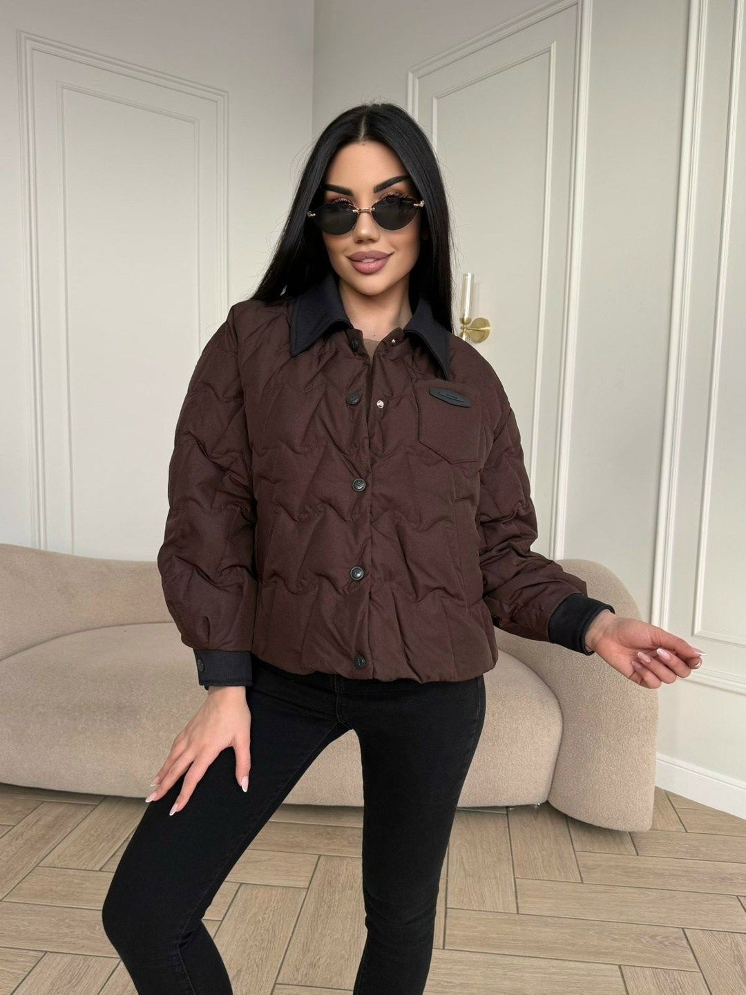 куртка женская,демисезонная куртка,стеганые куртки,куртка бомбер женский стеганый em&sima,куртка