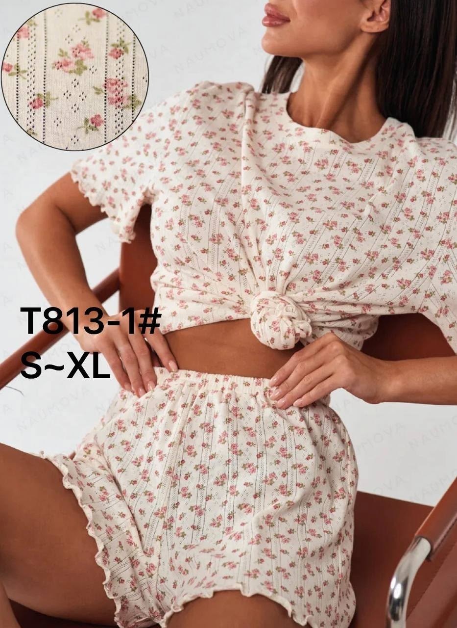 пижама женская с шортами,пижама с шортами и футболкой хлопок pizhamnovo 363509538,женская пижама,пижама с шортами,пижама с шортами хлопок roko 452859222