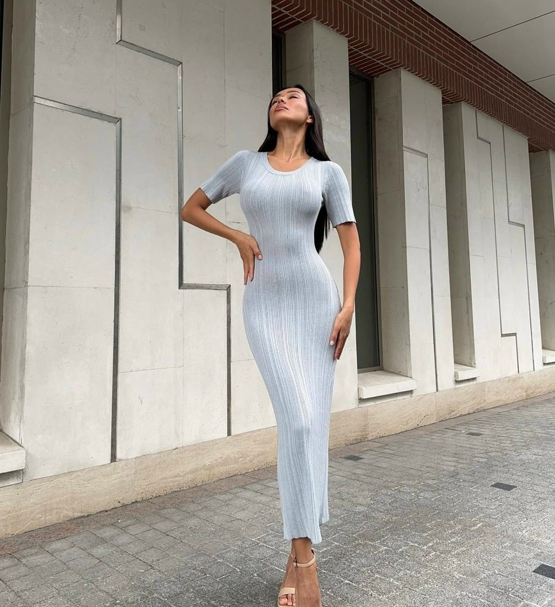 идеальное платье по фигуре,трикотажное платье,платье лапша,платье женская,трикотажное платье миди