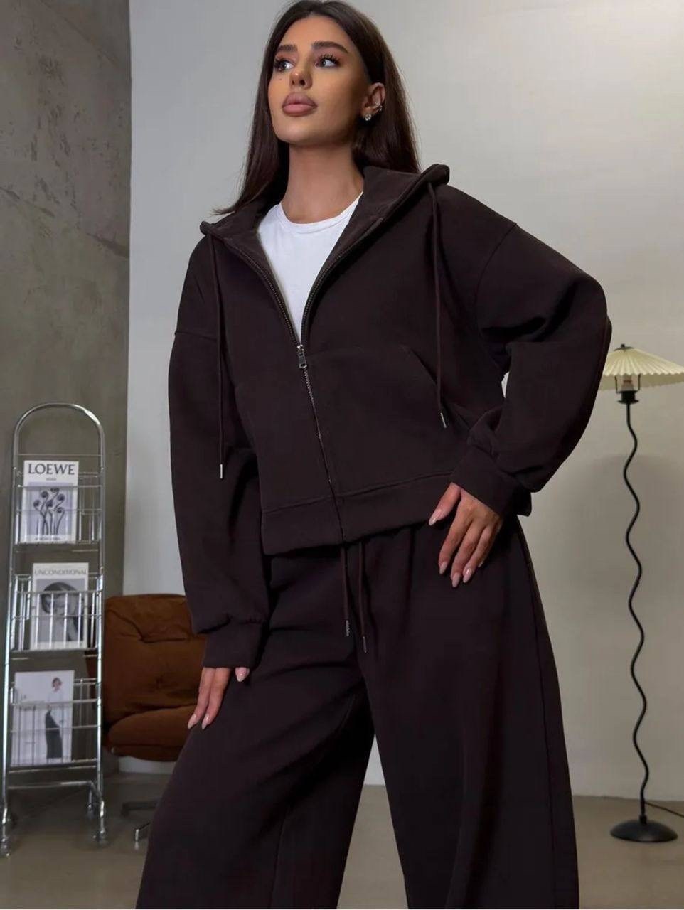 костюм спортивный,cпортивный костюм женский на флисе,повседневный костюм,костюм женский на флисе,теплый костюм оверсайз на флисе