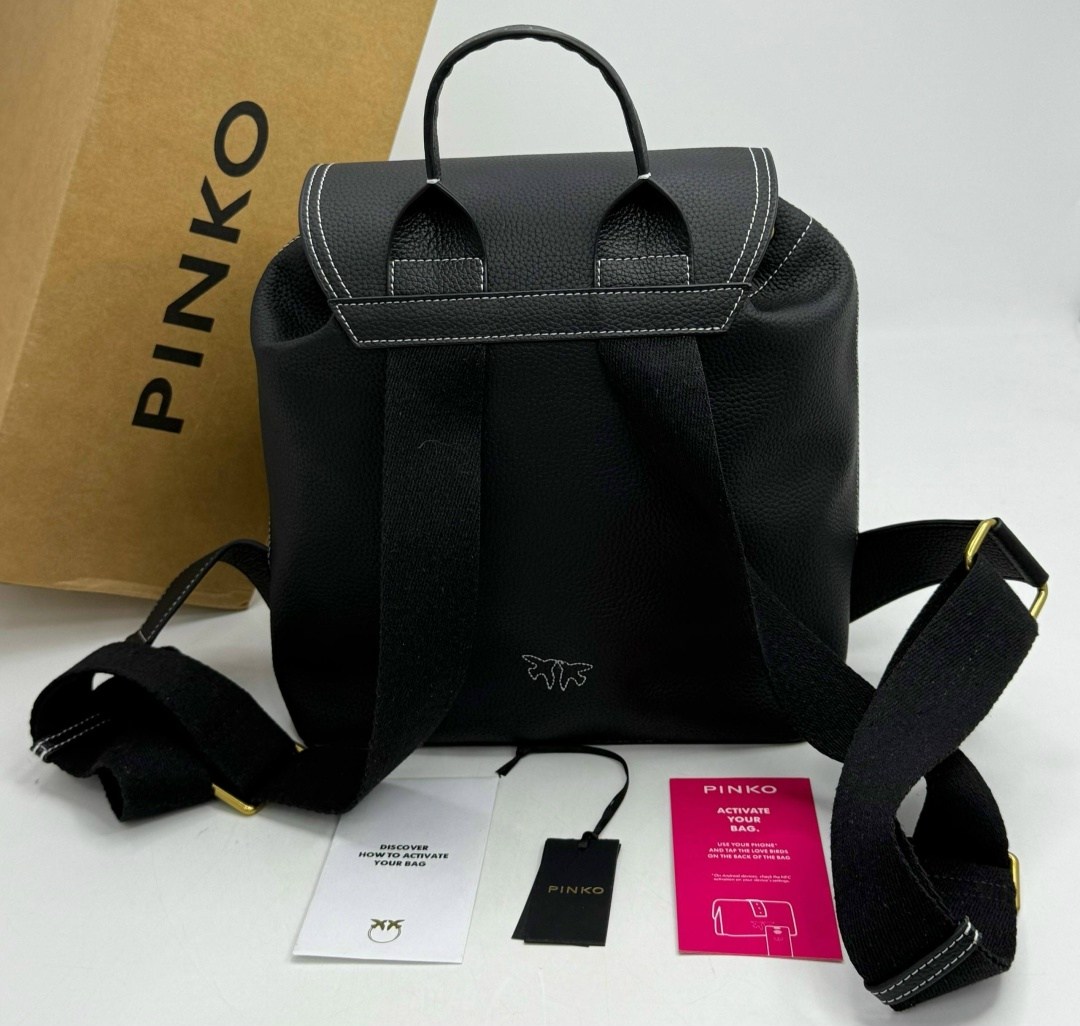 рюкзак pinko,рюкзак женский pinko,рюкзак женский pinko love recycled чёрный,рюкзак пинко,рюкзак женский