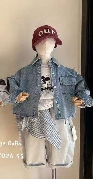 джинсовая куртка для девочек,куртка джинсовая,джинсовая куртка повседневная,джинсовая куртка для мальчиков,детскaя джинсовая куртка