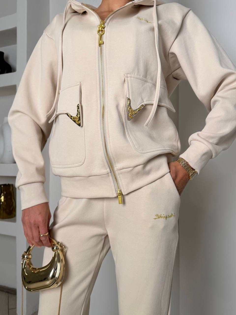 loro piana женский бежевый костюм premium,костюм бежевый,спортивный костюм,женский костюм,костюм loro piana женский