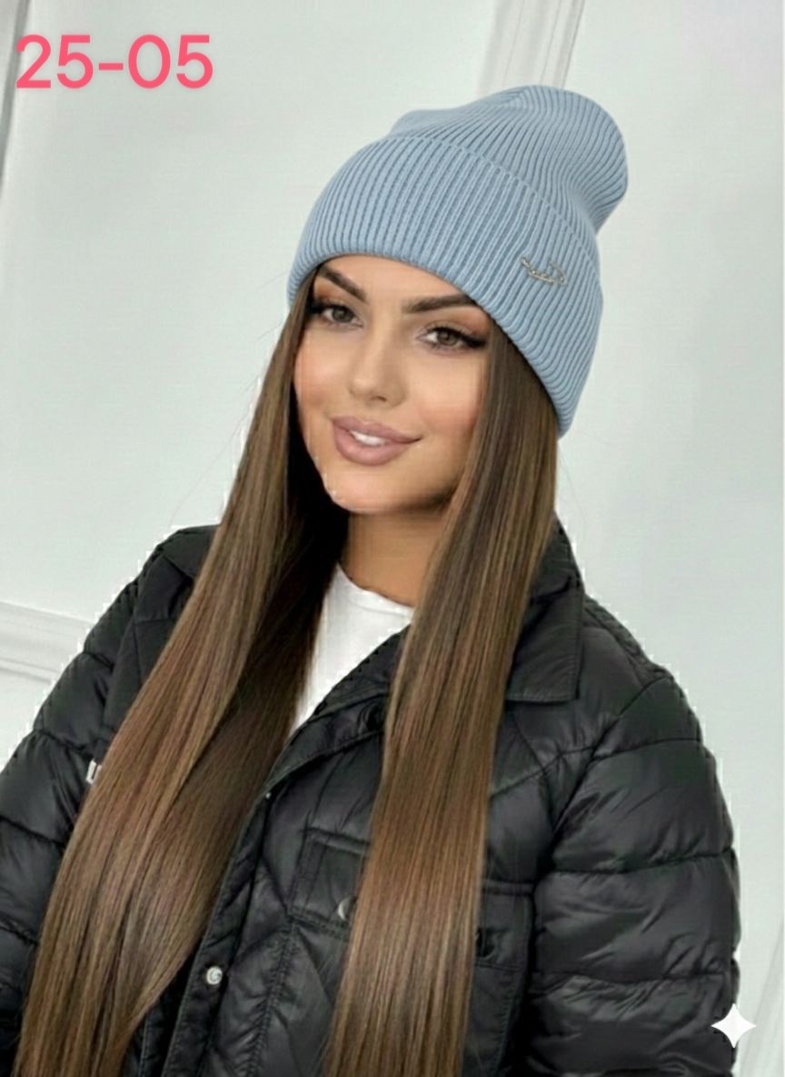 шапка осенняя-весенняя бини grania 530341687,шапка бини демисезонная с отворотом,шапка бини демисезонная,шапка вязаная,шапка бини savez для женщин размер 52-58 серый