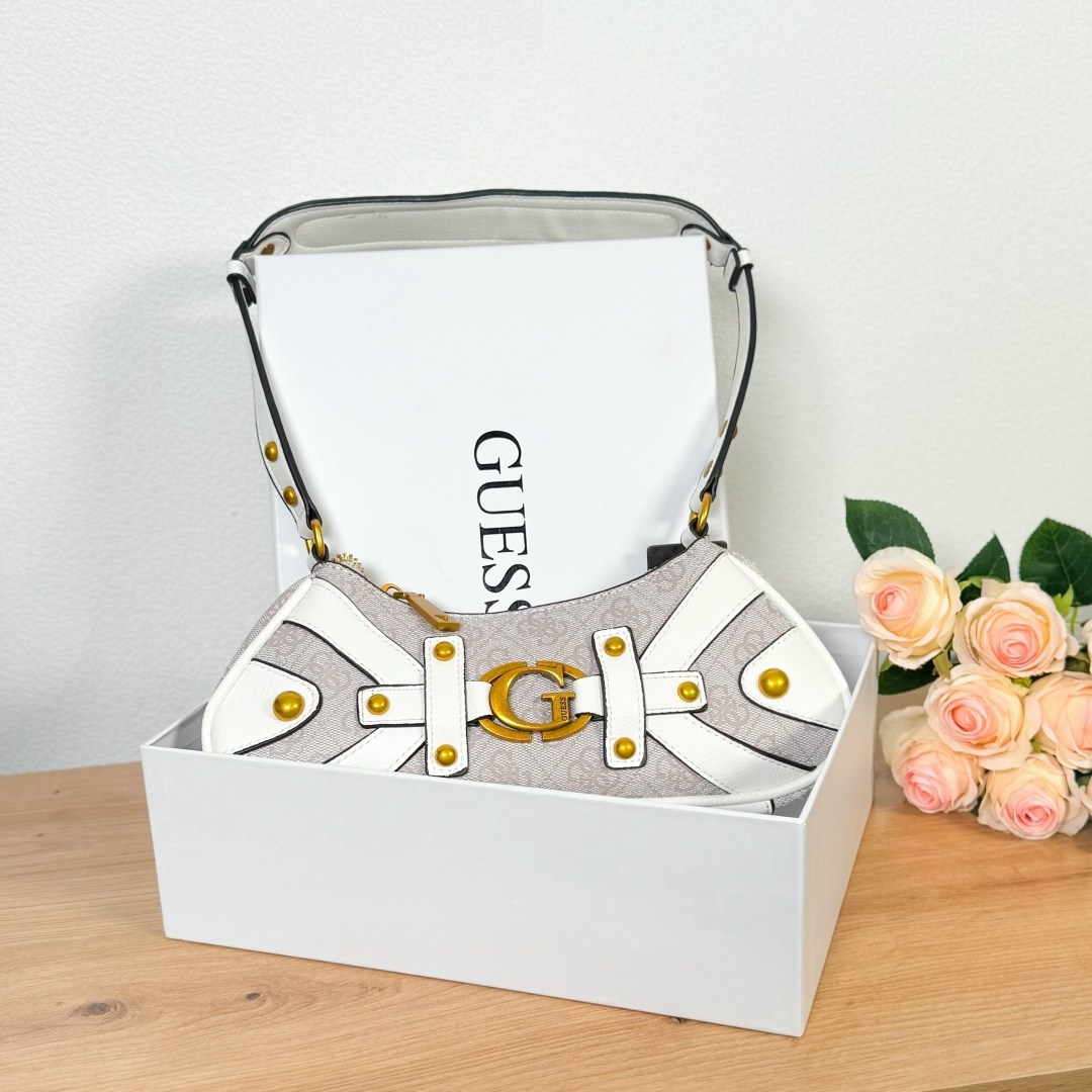женская сумка guess,сумка guess,сумка через плечо guess,белая сумка guess,сумка на плечо guess
