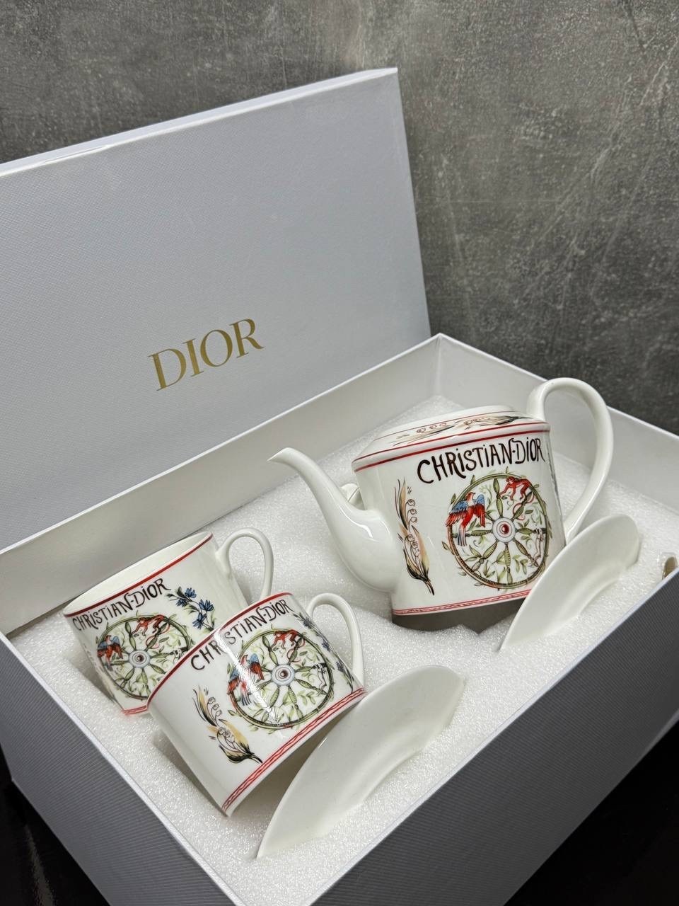 чайный набор dior 2 шт,чайная пара dior " la papesse",чайная пара наборы,набор dior,dior набор чайный "la papesse (жрица)" 270 мл на 2 перс
