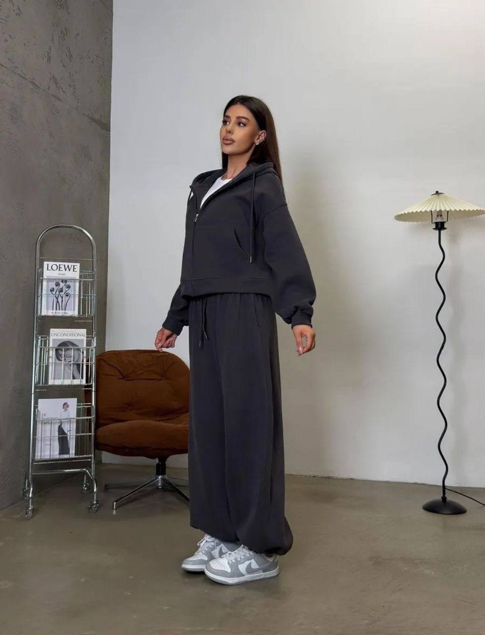 костюм спортивный,cпортивный костюм женский на флисе,повседневный костюм,костюм женский на флисе,теплый костюм оверсайз на флисе