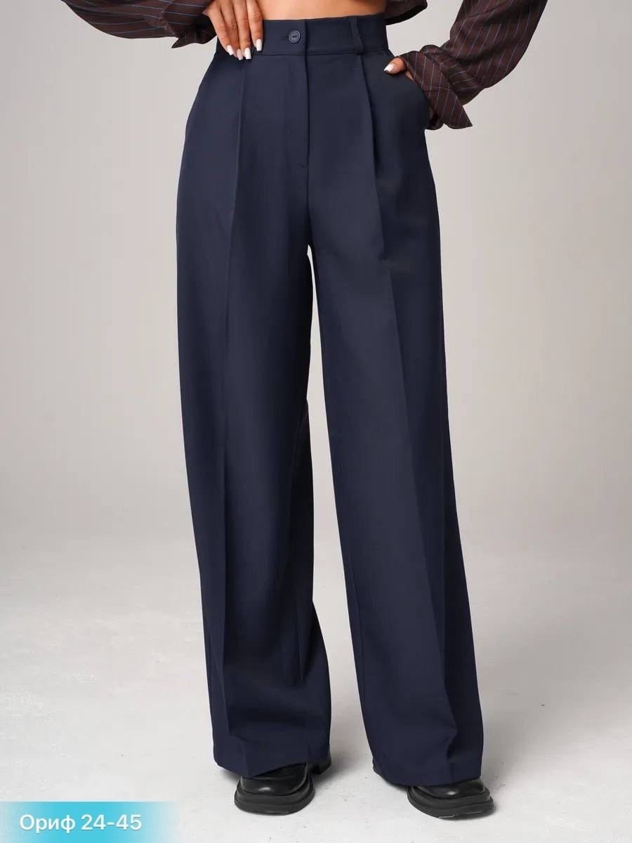 брюки классические широкие,модные брюки,брюки палаццо женские,синие брюки,брюки темно синие