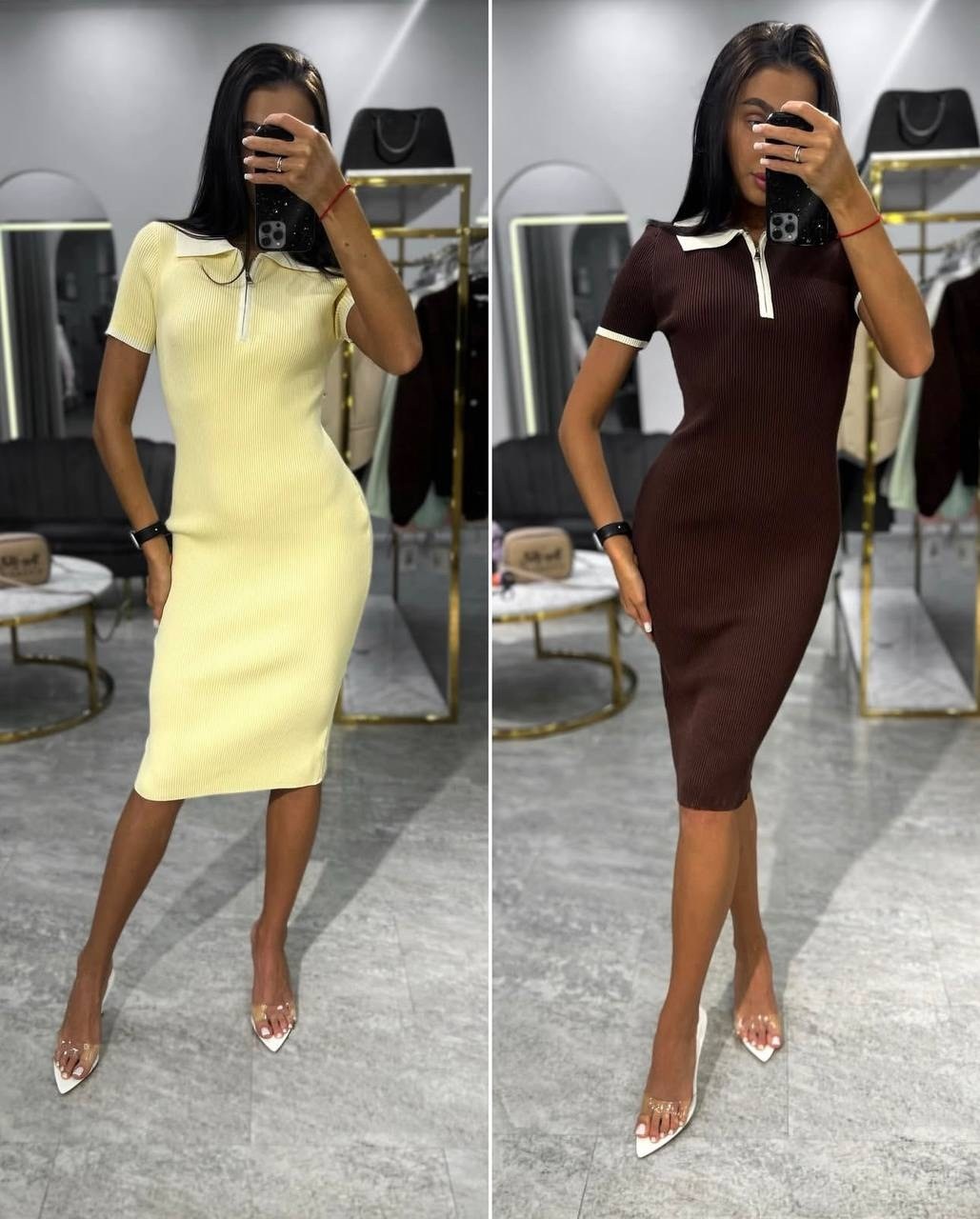 трикотажное платье с воротником,платье с воротником,трикотажное платье,женское трикотажное платье,женское платье