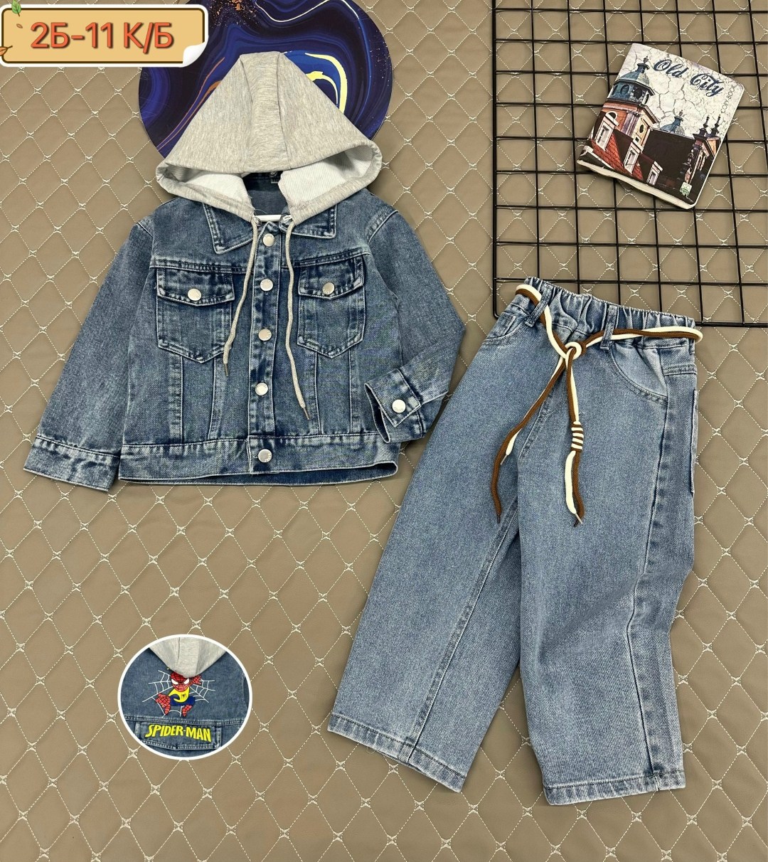 куртка джинсовая с капюшоном для подростка veresk,куртка джинсовая для мальчиков,куртка джинсовый,куртка джинсовая veresk,куртка джинсовая мальчики veresk капюшон серый гранит отложной