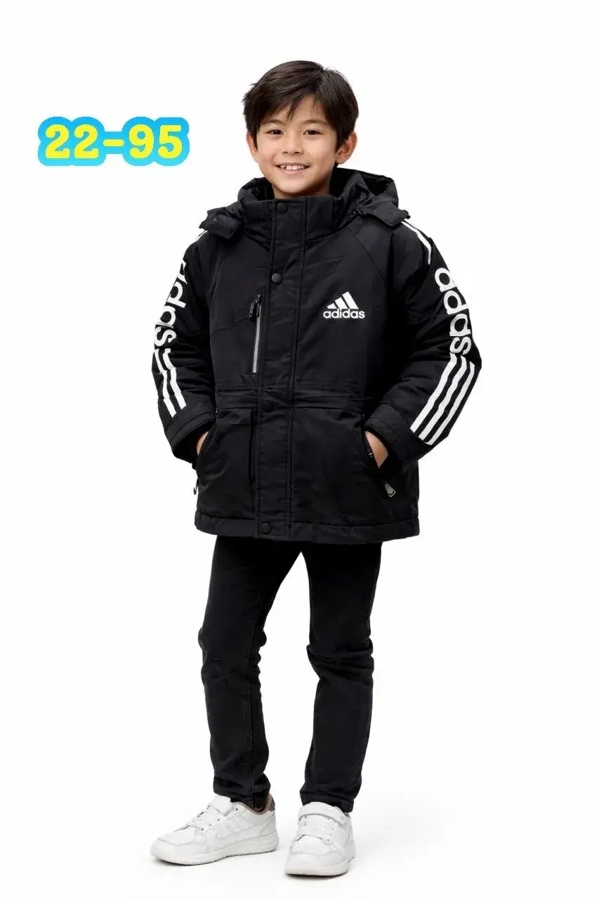 зимняя куртка adidas iv9512-kz для детей цвет чёрный,куртка для мальчика,куртка для мальчика adidas,зимняя куртка adidas,демисезонная куртка