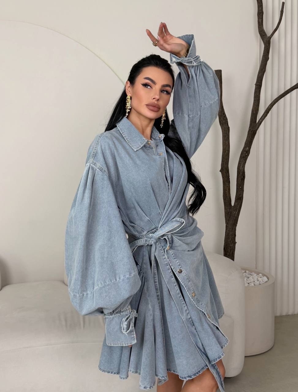 джинсовое платье,женское джинсовое платье,джинсовое платье рубашка,джинсовое платье-рубашка в стиле карго,джинсовое платье карго