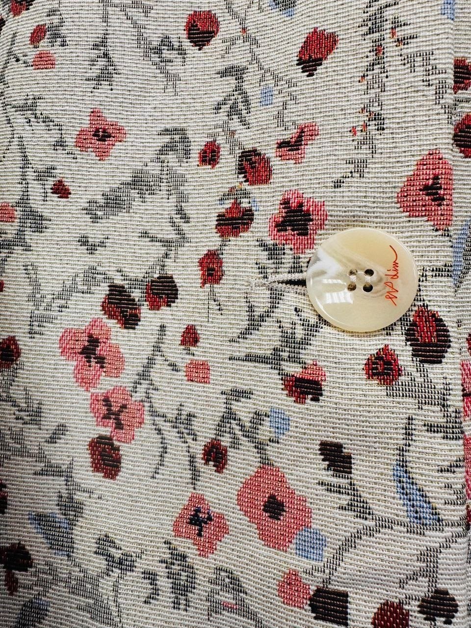 куртки пинтерест,куртка винтажная,куртка с принтом,модная винтажная повседневная элегантная хлопковая куртка с цветочным принтом,куртка