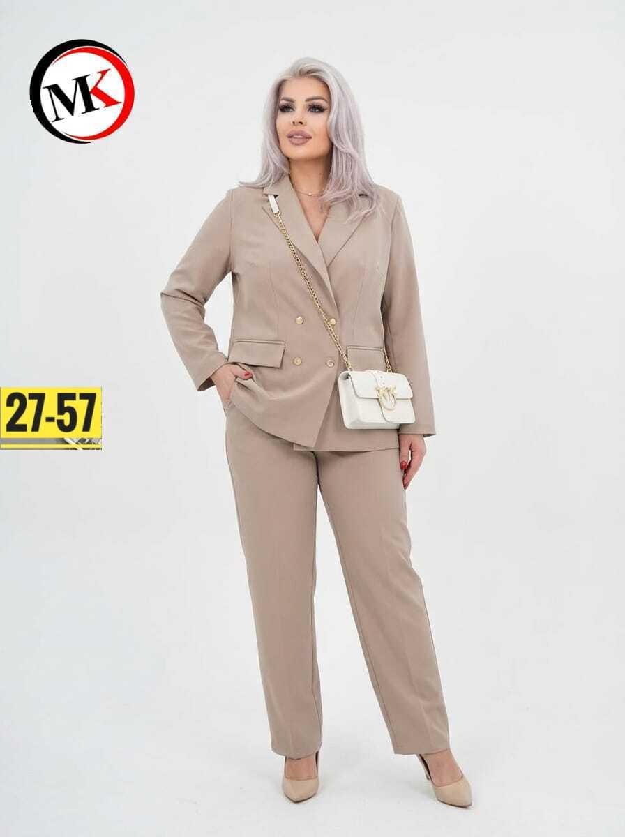 костюм брючный 2042 голубой alani,голубой брючный костюм женский,брючный костюм alani collection 2042 голубой,брючный костюм женский больших размеров летний двойка,брючный женский костюм