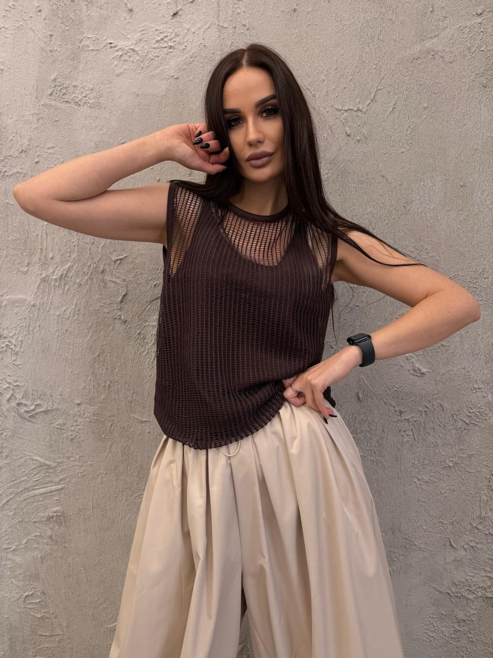 женская майка,джемпера женские,блузки,вязаная майка,женские топы