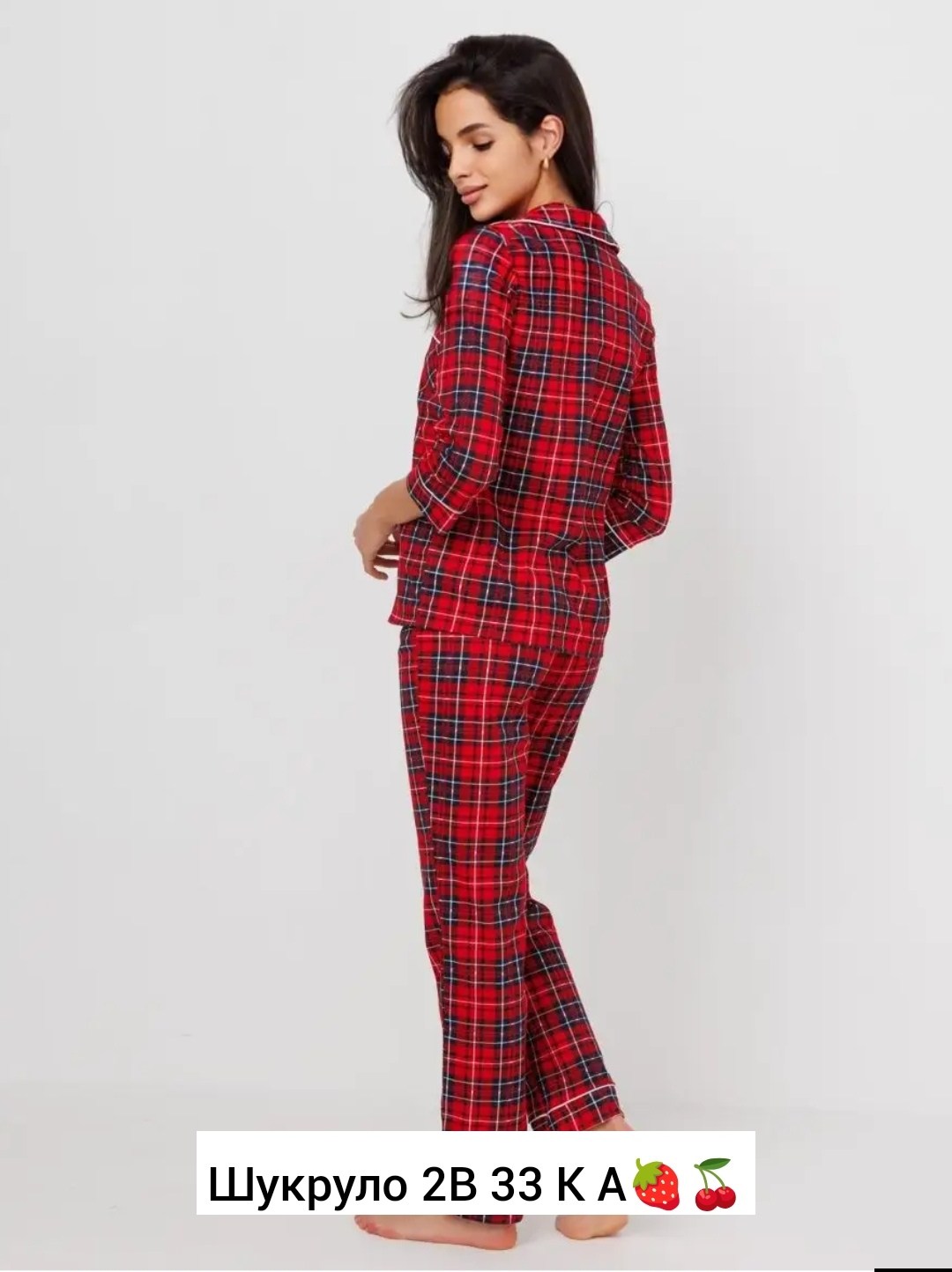 пижама женская со штанами и рубашкой хлопок home style 12335473,пижама женская home style 1558 красная 52 ru,пижама хоум стайл,пижама со штанами и рубашкой хлопок home style,штаны от пижамы в клетку