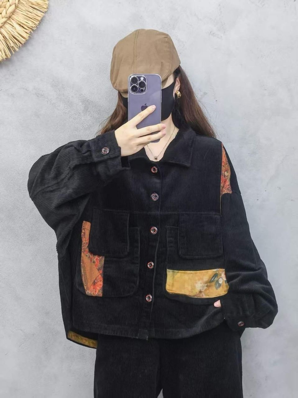 повседневная куртка,куртка фуфайка в стиле бохо вельветовая утепленная оверсайз,бохо фуфайка вельветовая,вельветовая куртка с капюшоном,теплая куртка