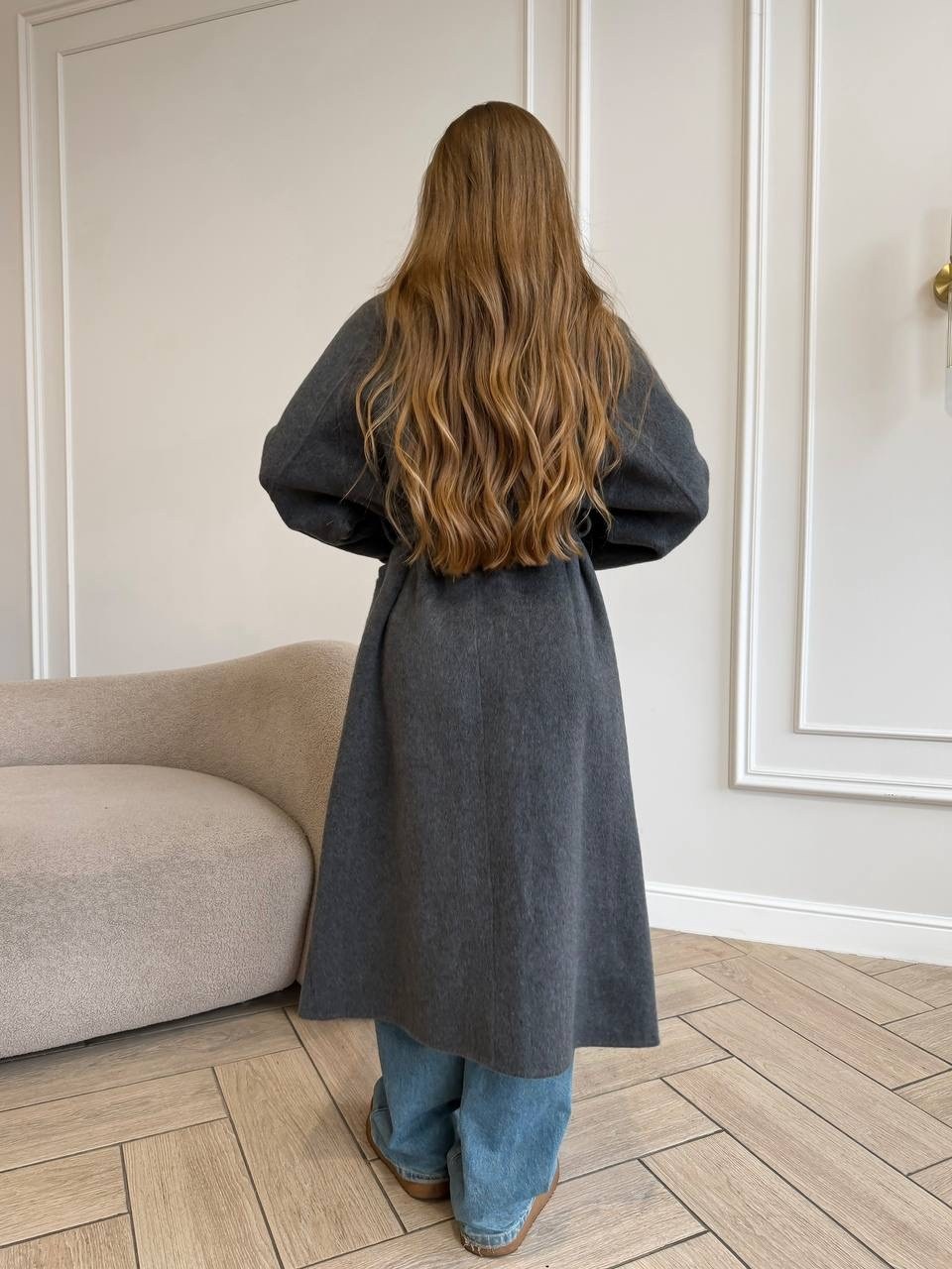 пальто beautiful free 6227 графит,драповое пальто beautiful&free 6227 графит,пальто демисезонное,пальто женское,кашемировое зимнее пальто женское