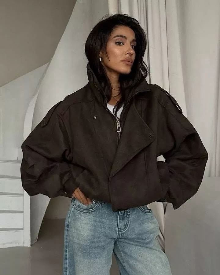 куртка стильная,куртка модная,куртка оверсайз,замшевая куртка