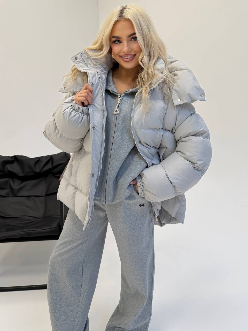 куртка зимняя с капюшоном оверсайз by button,куртка оверсайз,объемный пуховик,куртка зимняя оверсайз с капюшоном короткая zaya&famili,зимняя куртка оверсайз с капюшоном