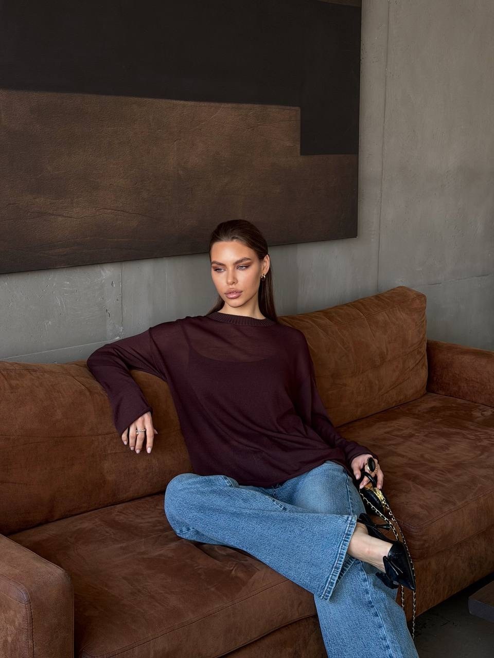 свитер с горлом оверсайз nadi bordo,лонгслив женская оверсайз,женская кофта,оверсайз свитшот,лонгслив из хлопка оверсайз