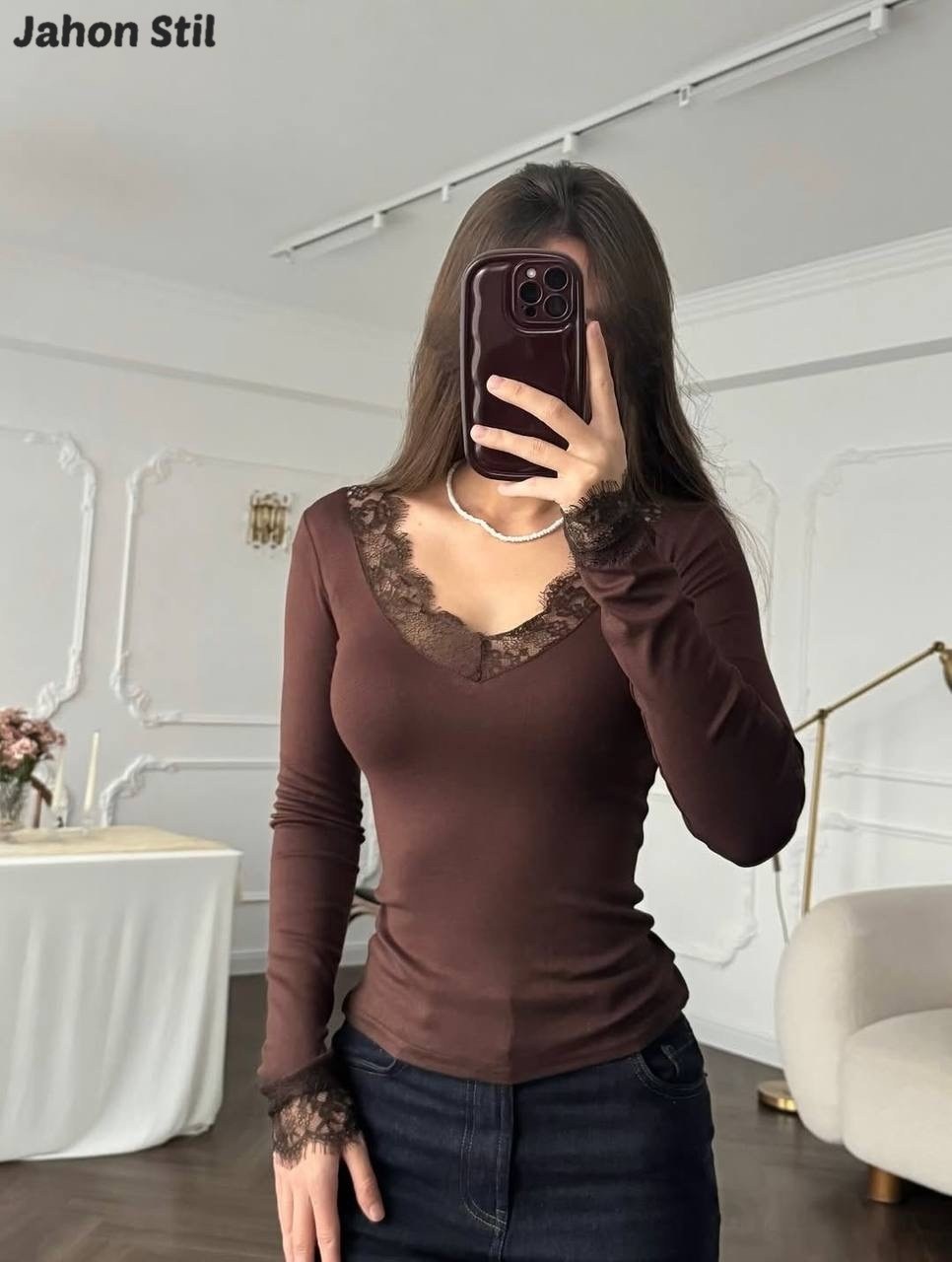 женская сексуальная кружевная базовая рубашка с v-образным вырезом,кружевная футболка для женщин,лонгслив женские,футболка с кружевной отделкой